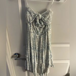 South Moon Under Blue Paisley Sundress XS